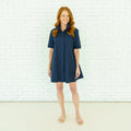 Caryn Lawn Penny Dress Navy