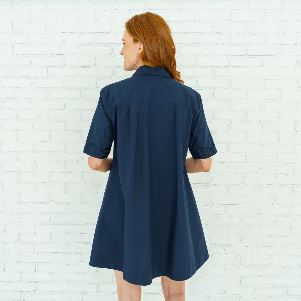 Caryn Lawn Penny Dress Navy