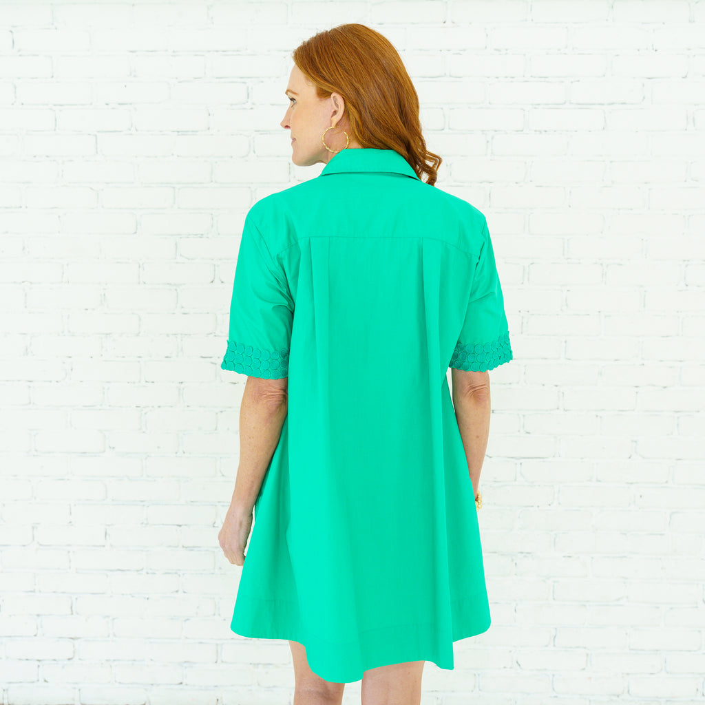 Caryn Lawn Penny Dress Green