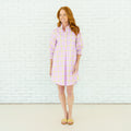 Caryn Lawn Kimberly Park Dress Lavender and Green