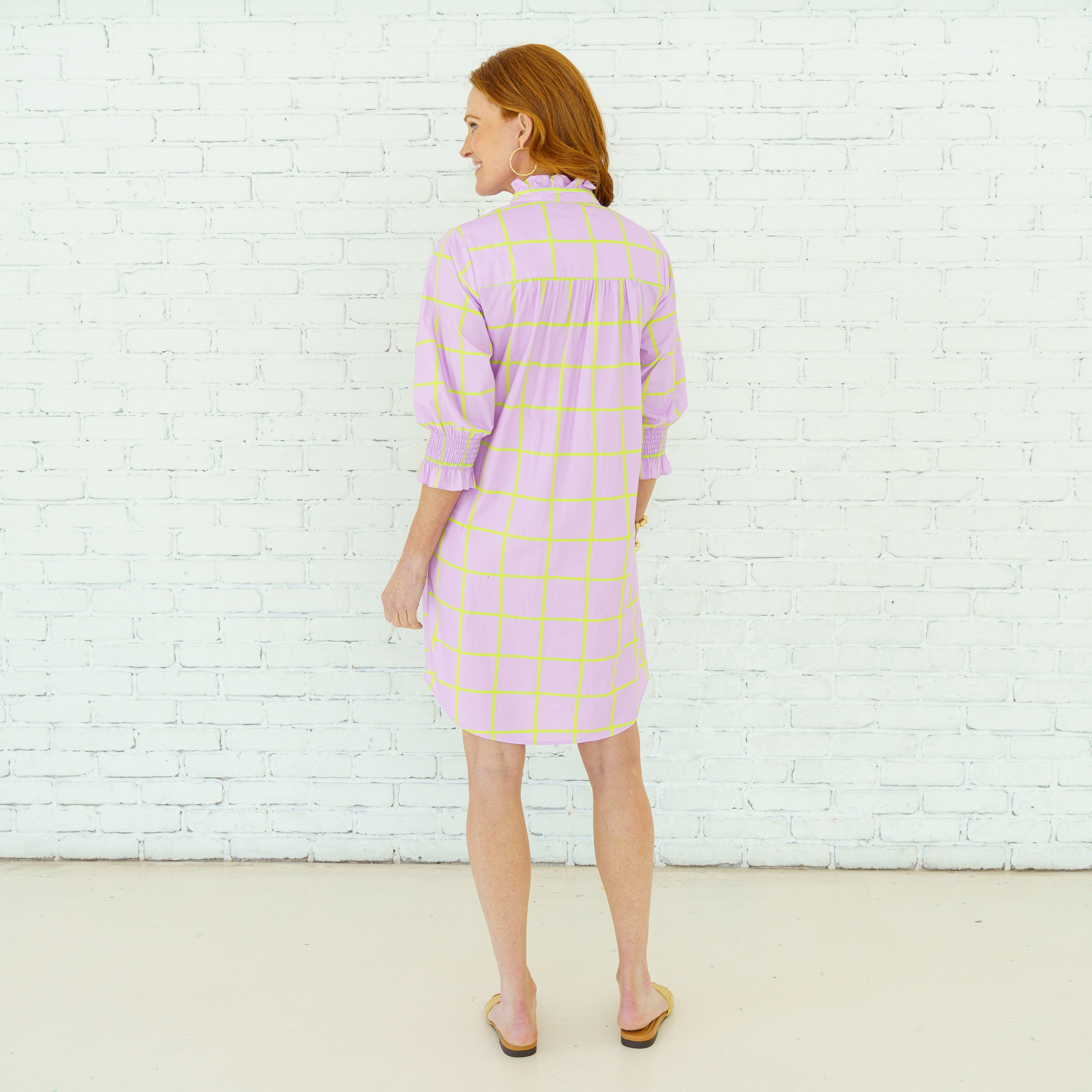 Kimberly Park Dress Lavender and Green | Caryn Lawn Kimberly Park Dress Lavender and Green | Caryn Lawn