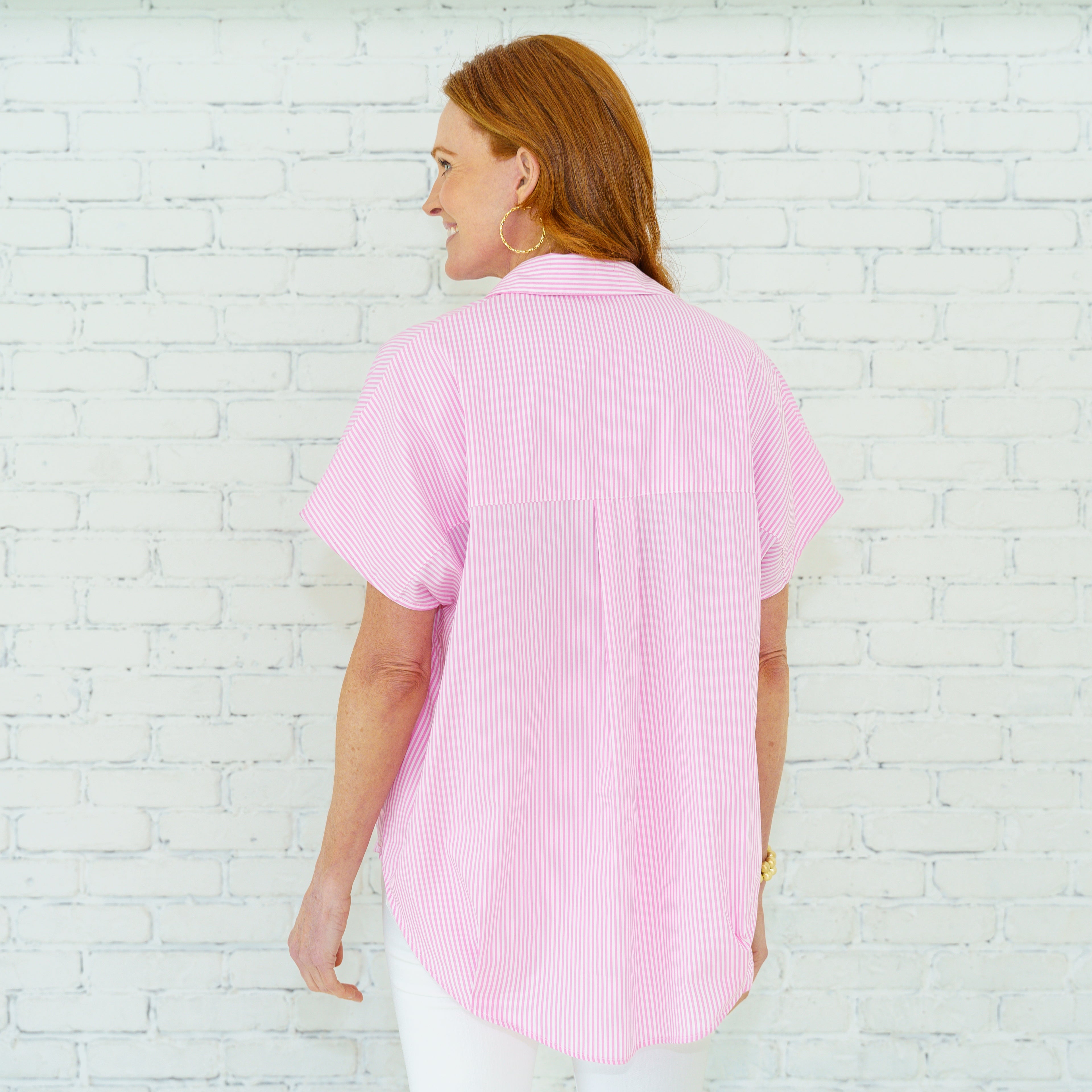 Kelly Top Pink Stripe