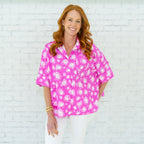 Caryn Lawn Abby Burst Top Pink