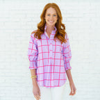 Caryn Lawn Kimberly Park Top Lavender and Red