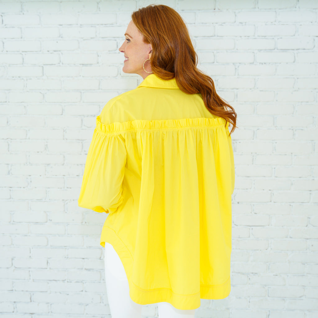 Caryn Lawn Miriam Top Yellow