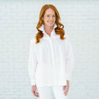 Caryn Lawn Miriam Top White