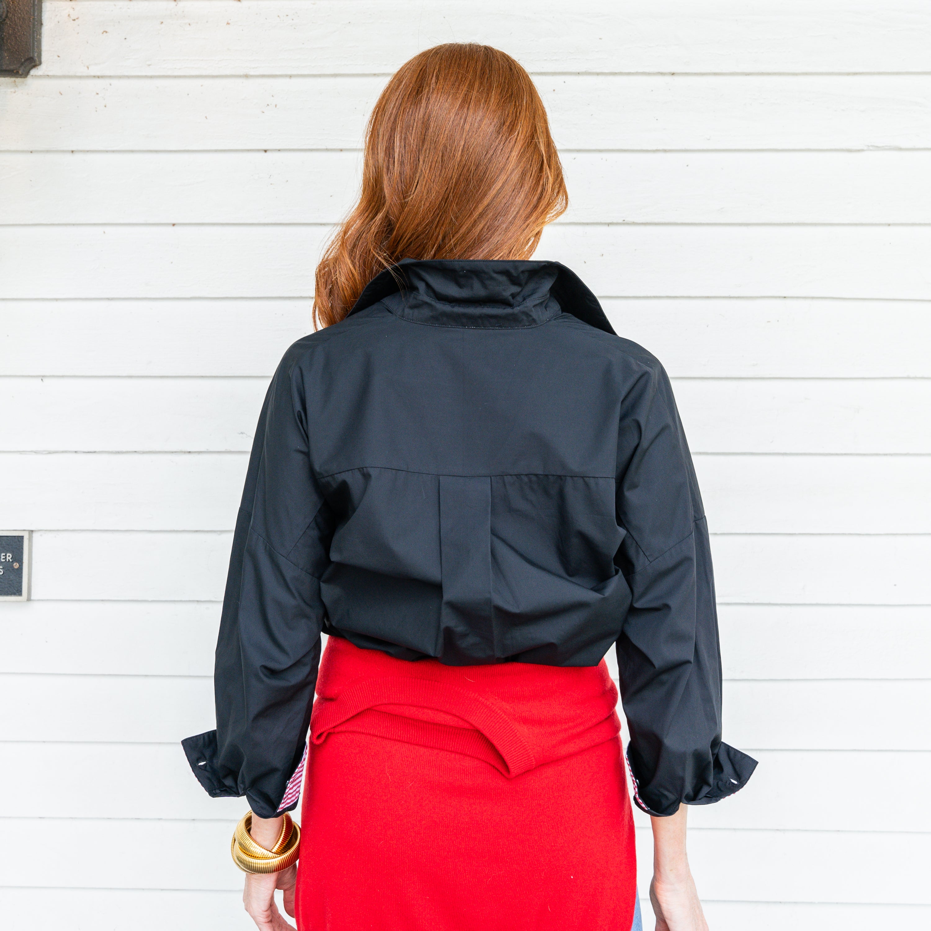 Caryn Lawn Katherine Top Black and Red
