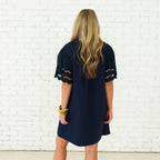 Caryn Lawn Betty Dress Navy