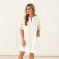 Caryn Lawn Betty Dress White