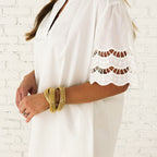 Caryn Lawn Betty Dress White