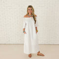 Caryn Lawn Polly Dress White