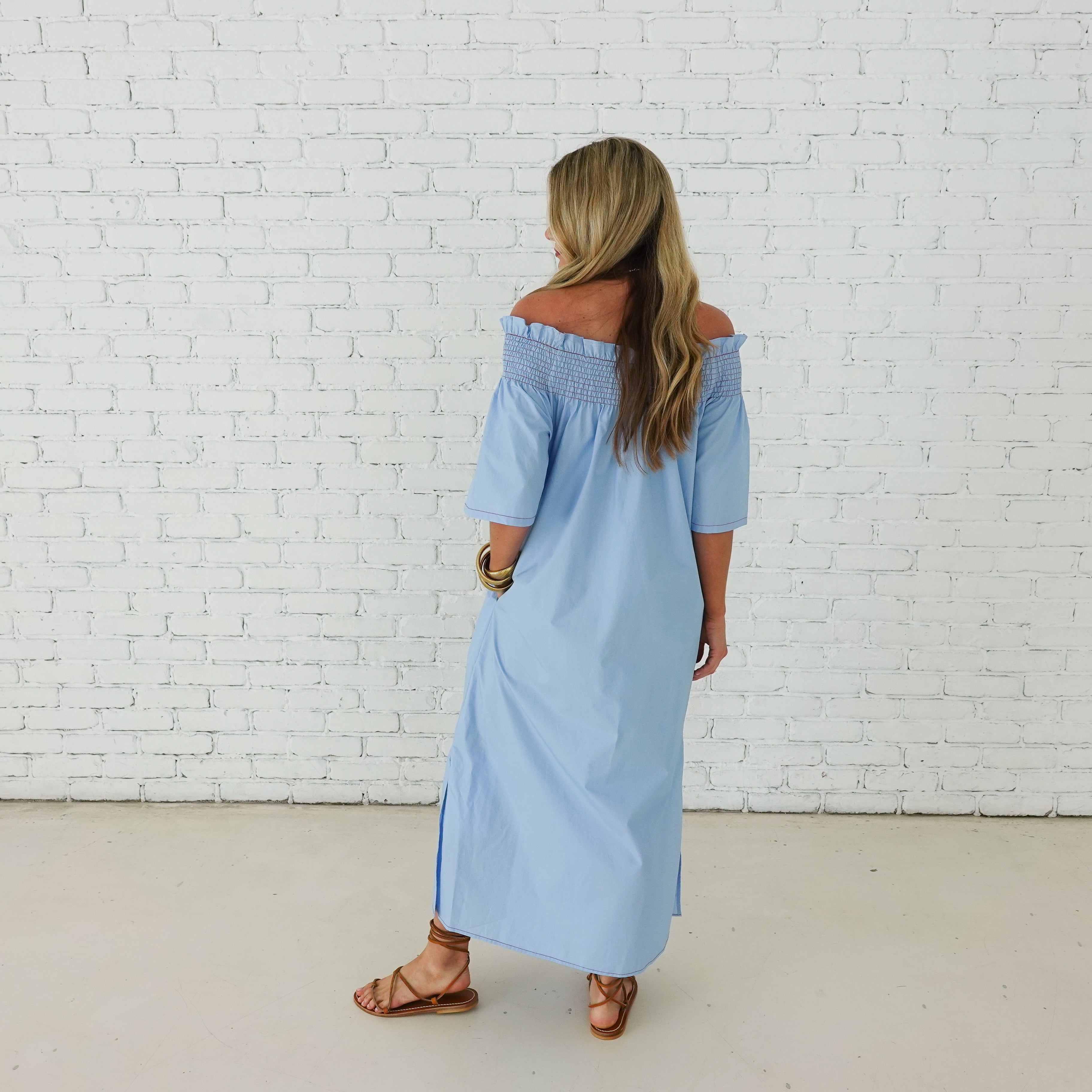 Caryn Lawn Polly Dress Blue