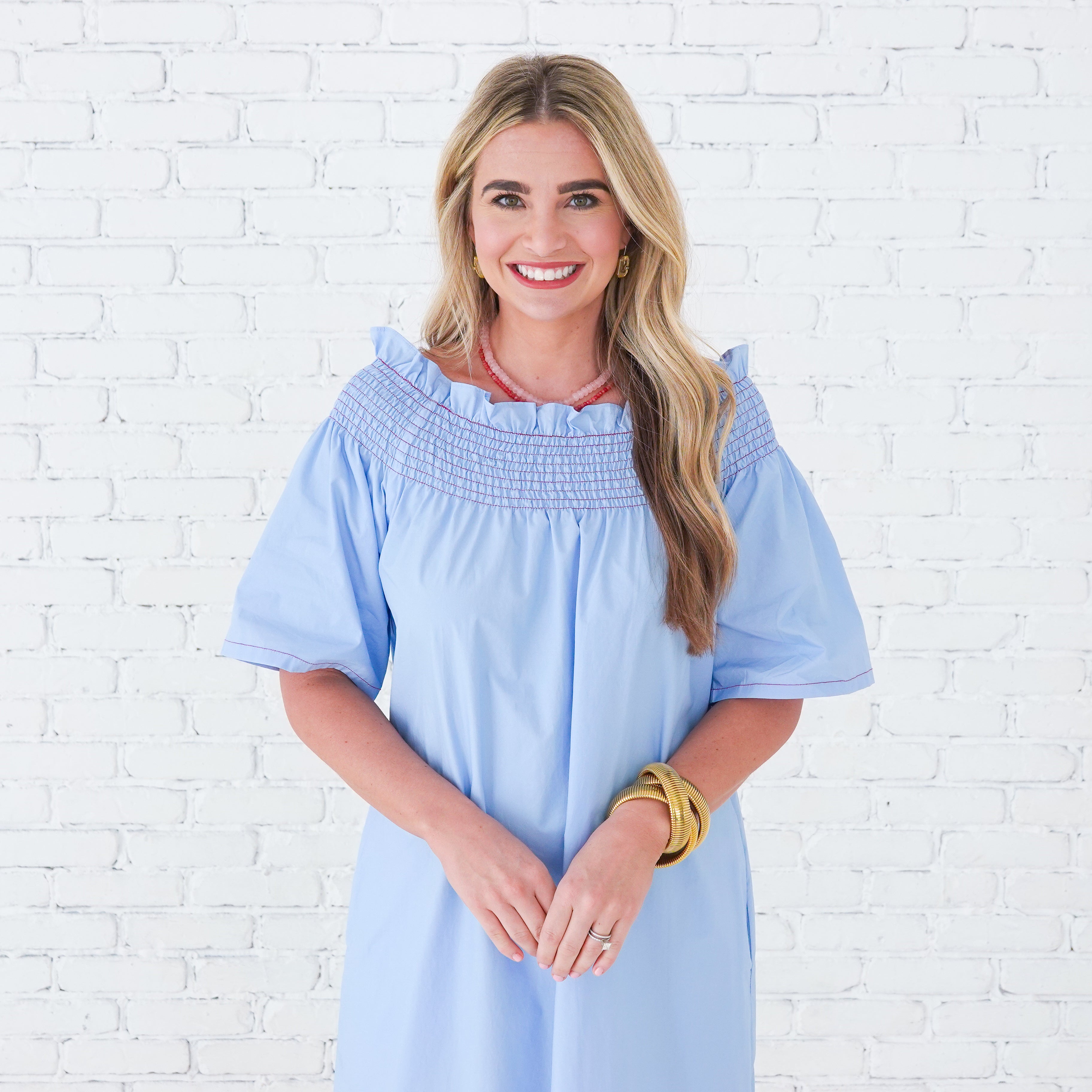 Caryn Lawn Polly Dress Blue