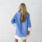 Caryn Lawn Carrie Dress Powder Blue