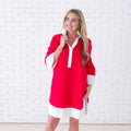 Caryn Lawn Carrie Dress Red