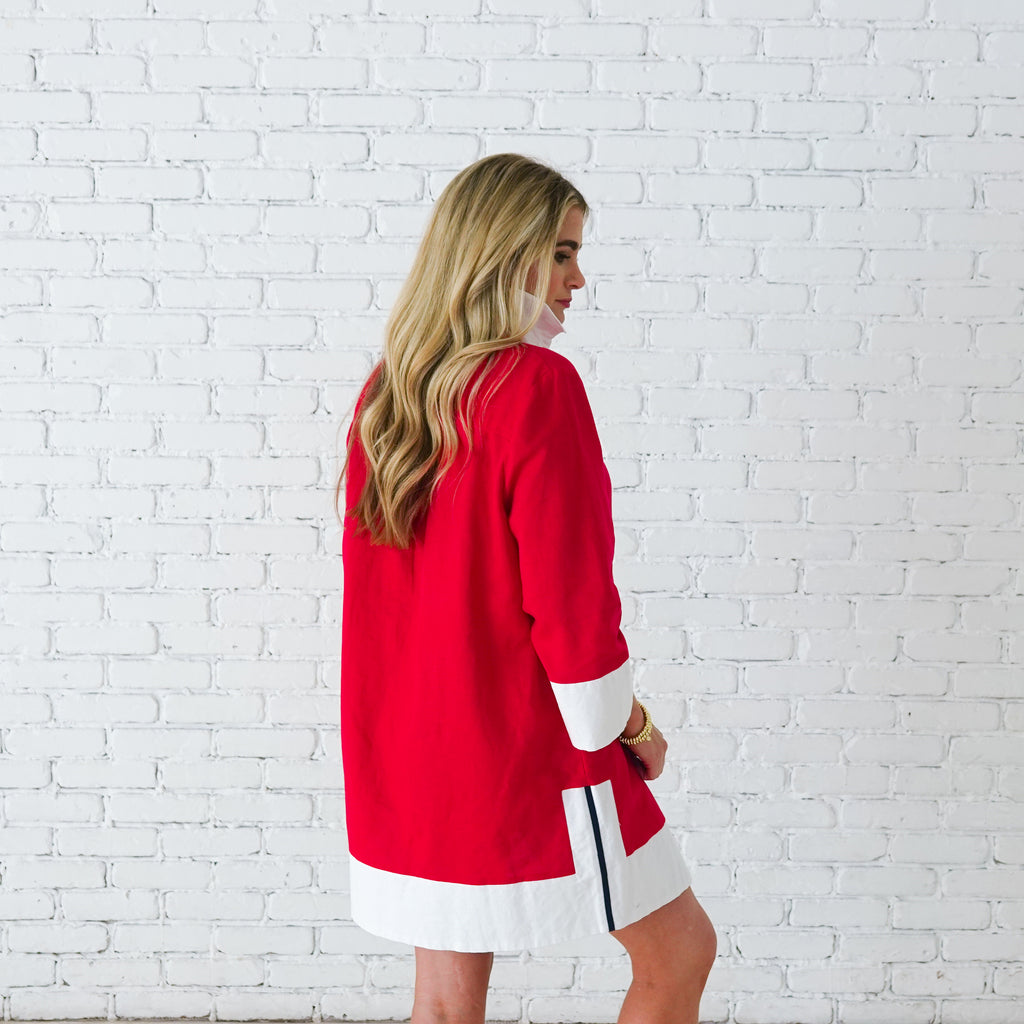 Caryn Lawn Carrie Dress Red