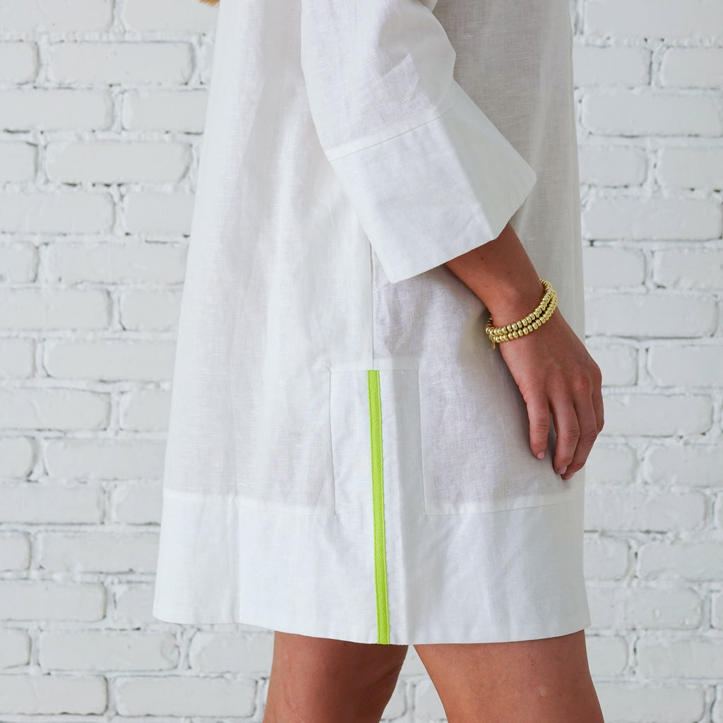 Caryn Lawn Carrie Dress White