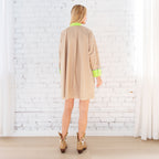Lola Dress Khaki/Neon
