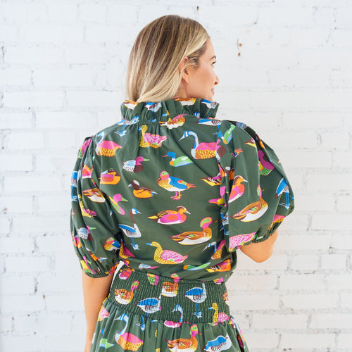 Anna Duck Top Olive