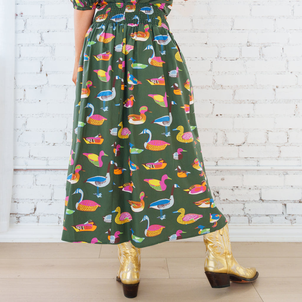Sutton Skirt Olive Duck