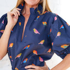 Anna Bird Top Navy