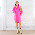Preppy Star Dress Hot Pink