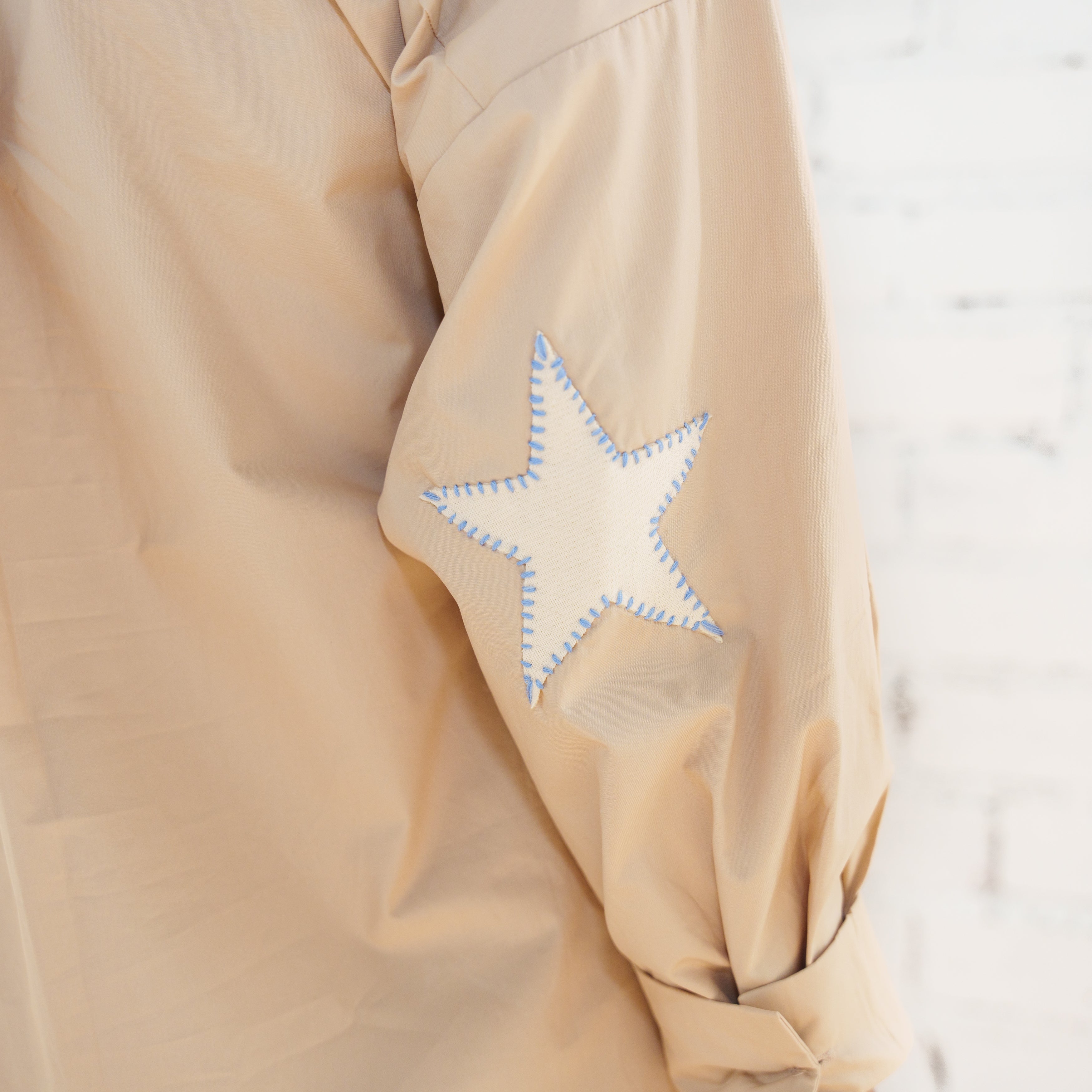 Preppy Star Dress Khaki