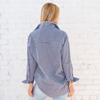 Fringe Lawn Top Navy
