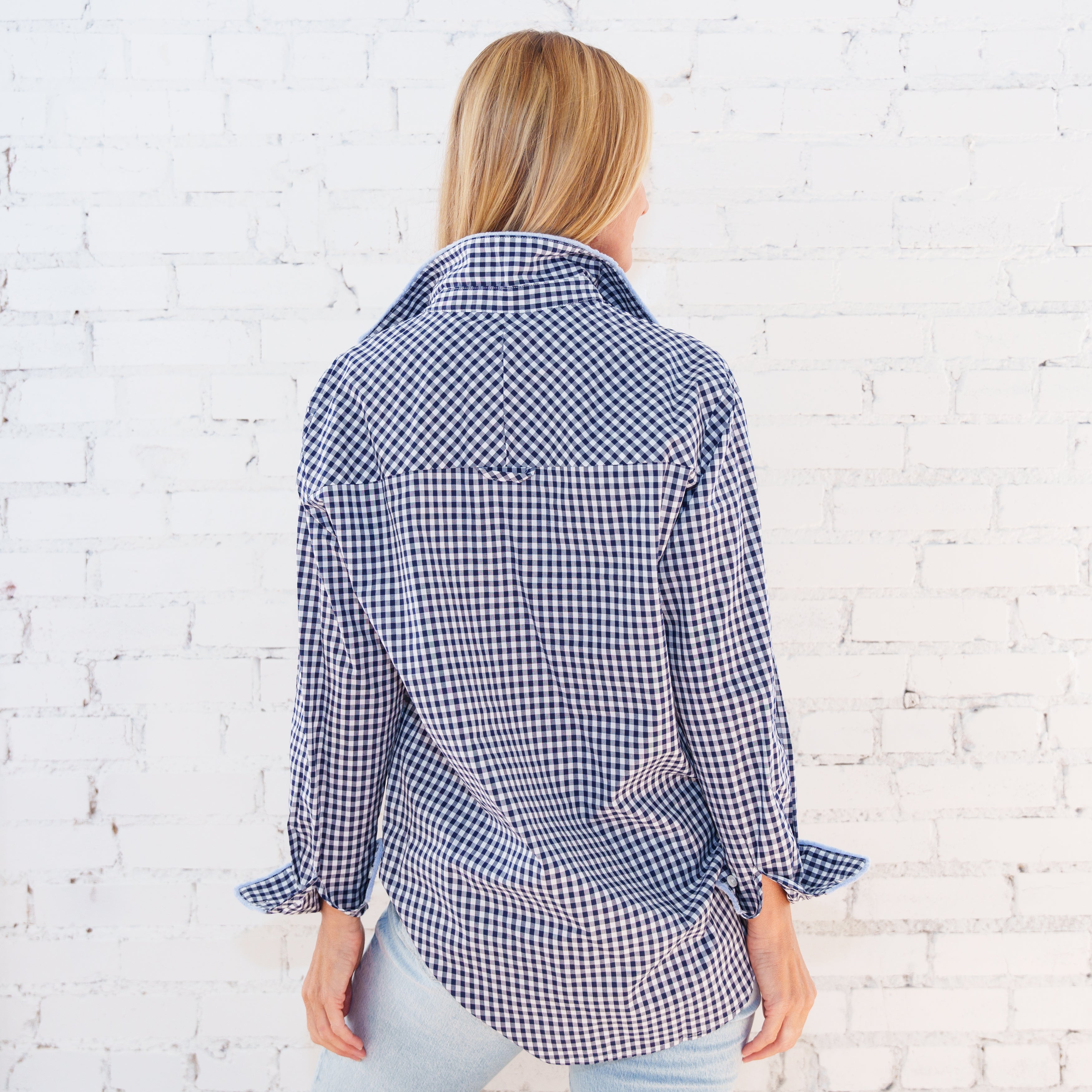 Fringe Lawn Top Navy