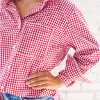 Fringe Lawn Top Red