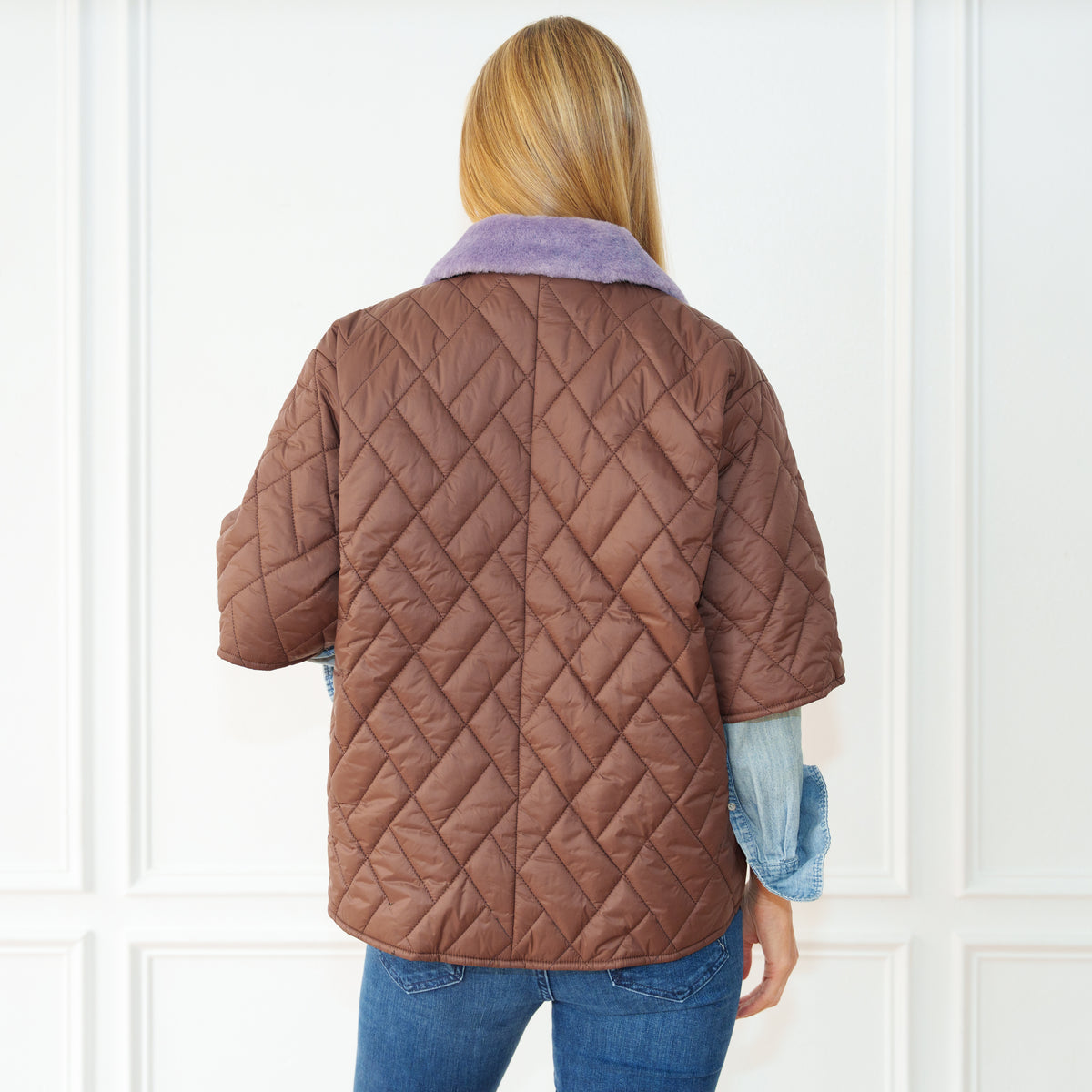 Penny Fur Puffer Chocolate