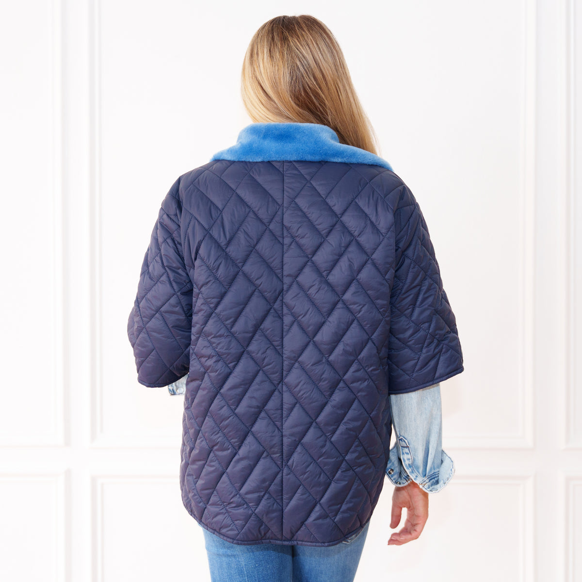 Penny Fur Puffer Navy