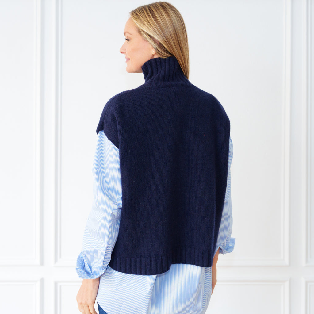 Scottie Sweater Vest Navy