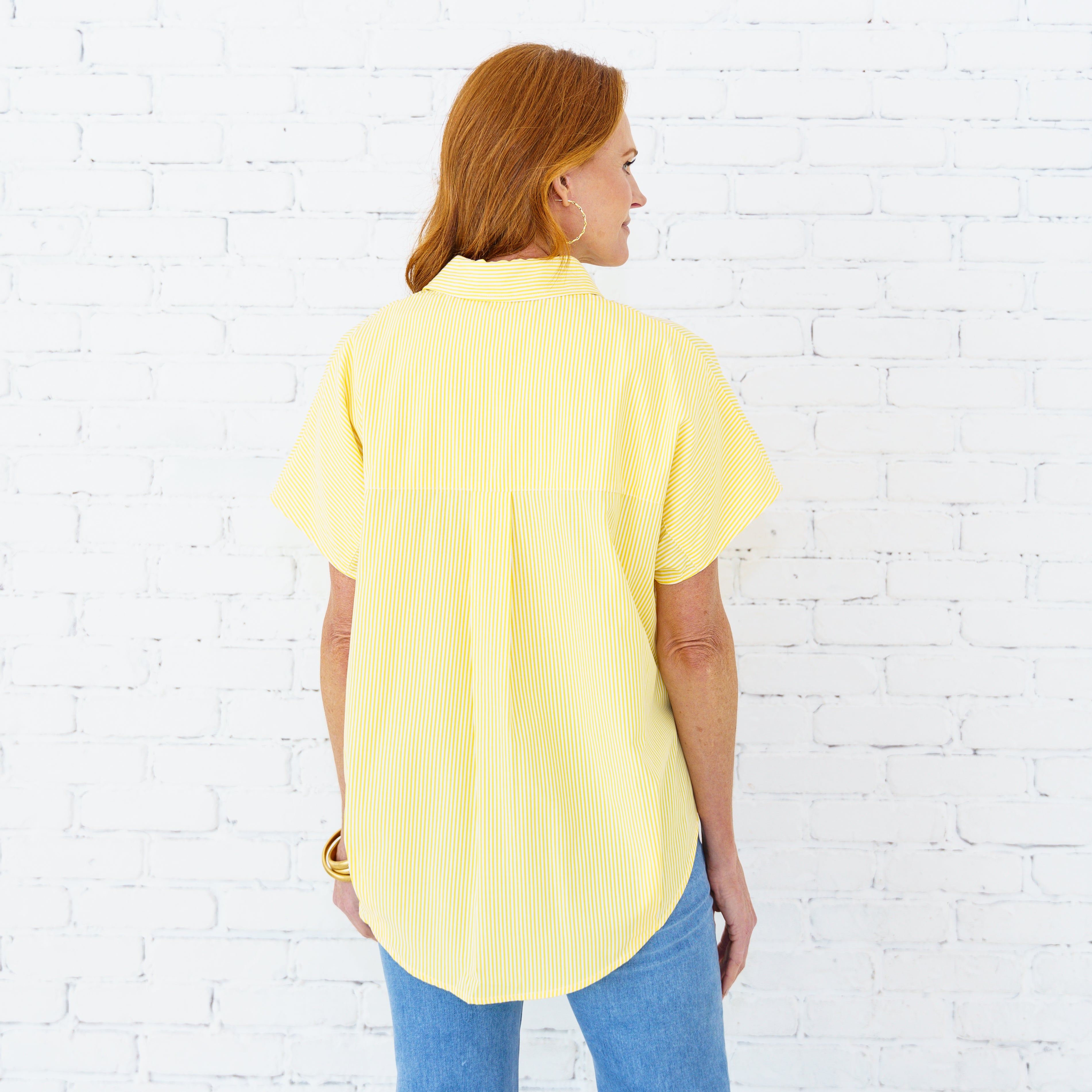 Caryn Lawn Kelly Top Yellow