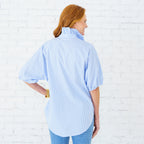Caryn Lawn Sissy Stripe Top Blue