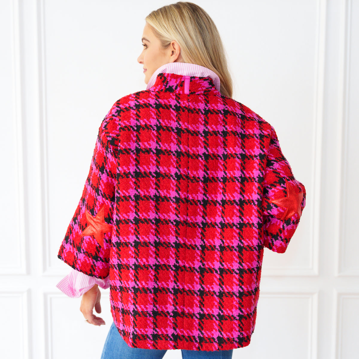 Jackie Jacket Red Plaid