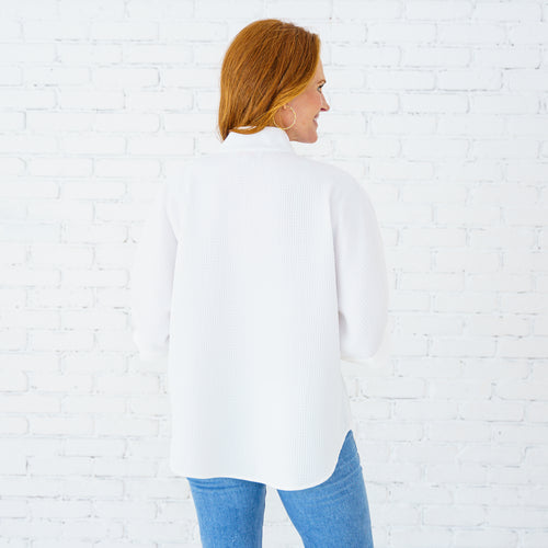 Caryn Lawn Caroline Top White