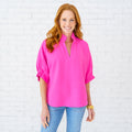 Caryn Lawn Caroline Top Pink