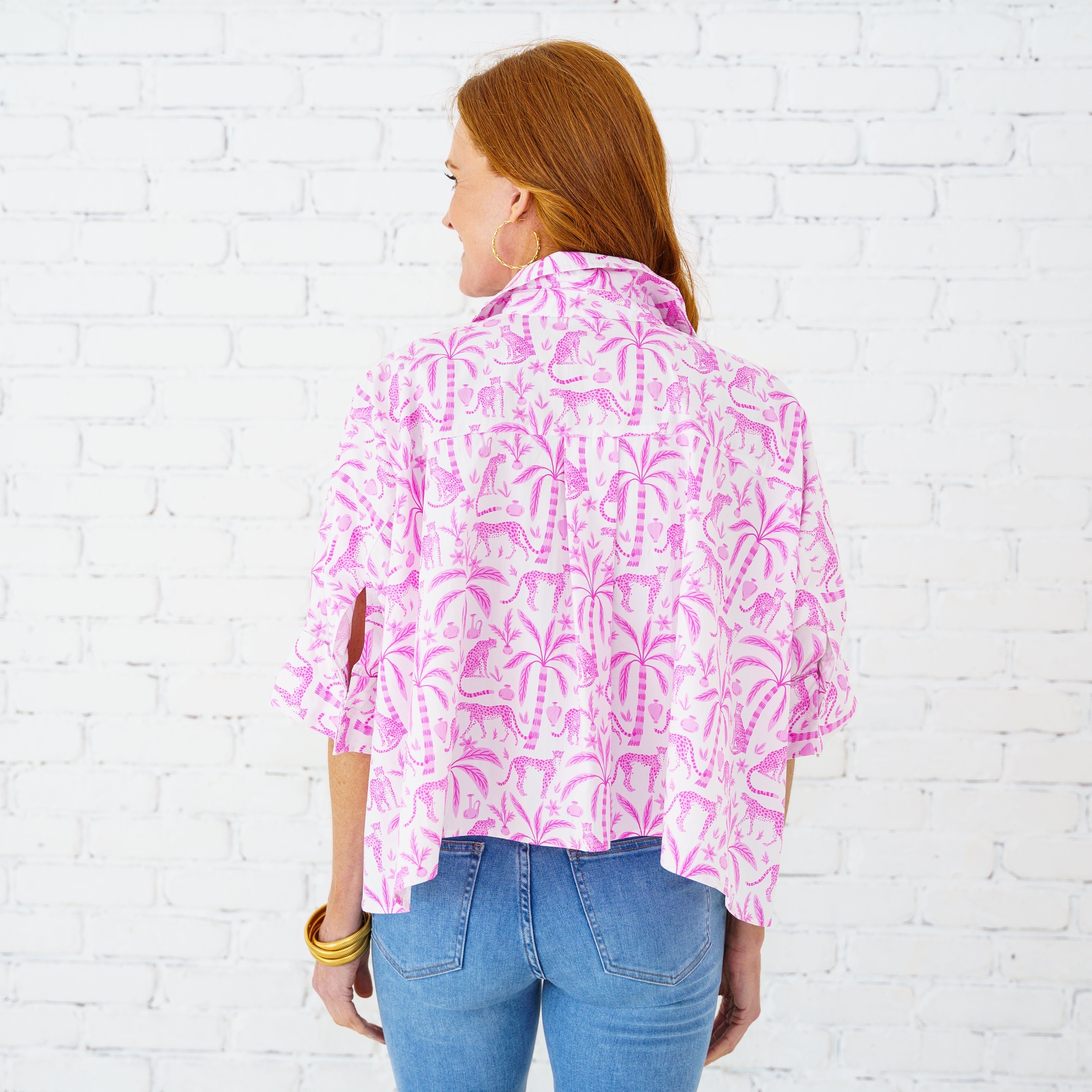 Caryn Lawn Abby Swing Top Pink Jungle