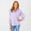 Caryn Lawn Amy Top Pink/Blue