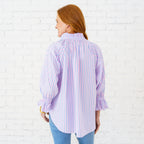 Caryn Lawn Amy Top Pink/Blue
