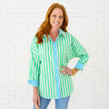 Caryn Lawn Katherine Top Green/Aqua