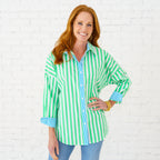 Caryn Lawn Katherine Top Green/Aqua