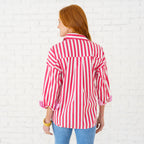 Caryn Lawn Katherine Top Red/Pink