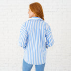 Caryn Lawn Katherine Top Blue/Black