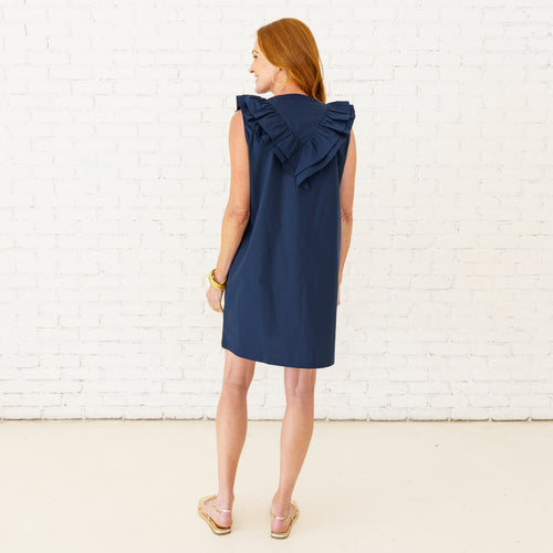 Caryn Lawn Belle Dress Navy