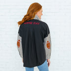 Preppy Football Shirt Black/Red