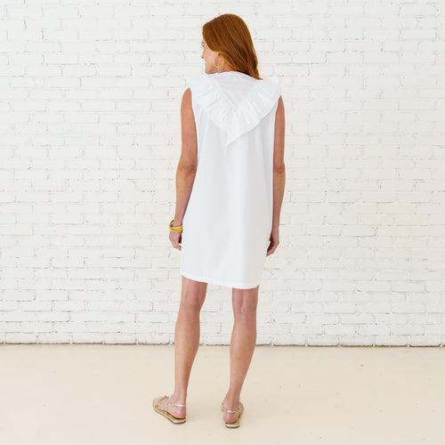 Caryn Lawn Belle Dress White