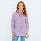 Preppy Football Shirt Purple