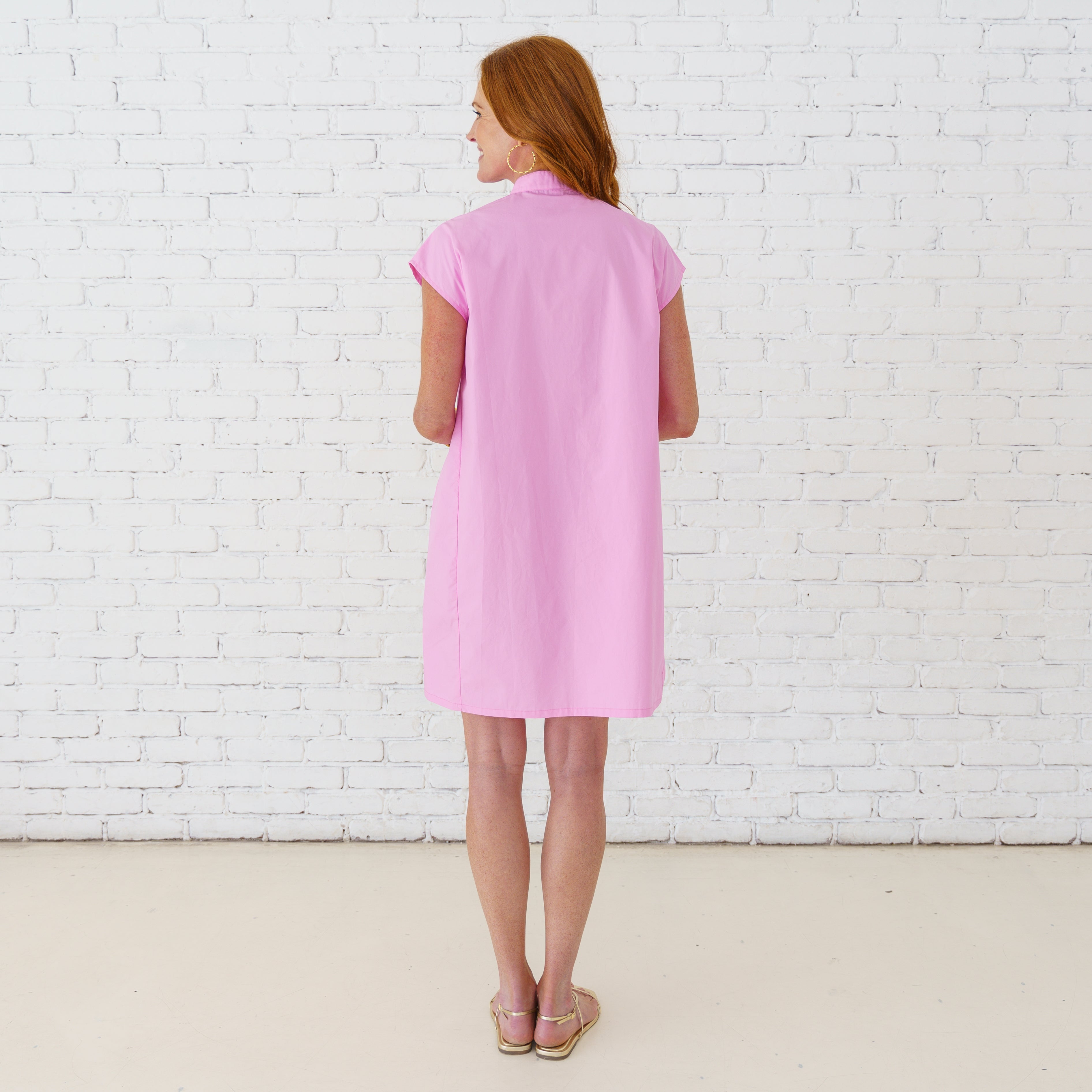 Caryn Lawn Seaside Dress Pink